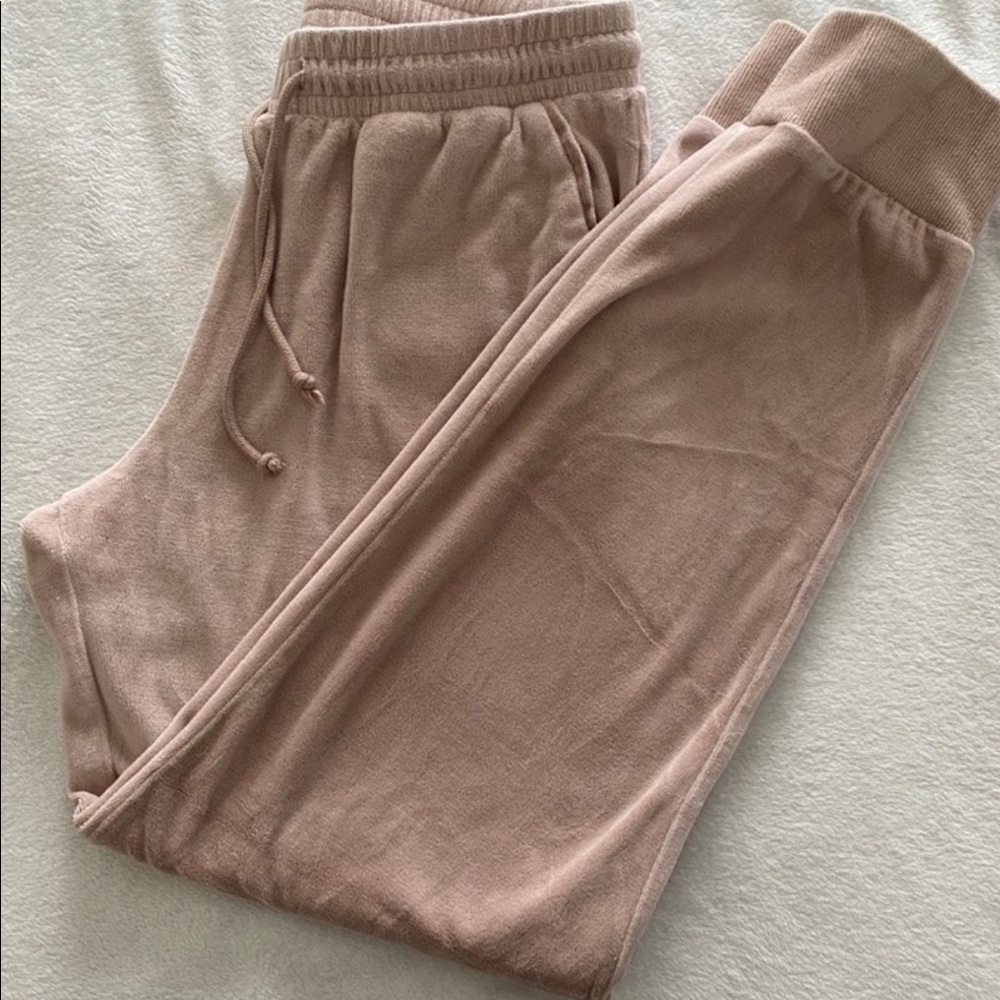 Velour jogger sweatpants